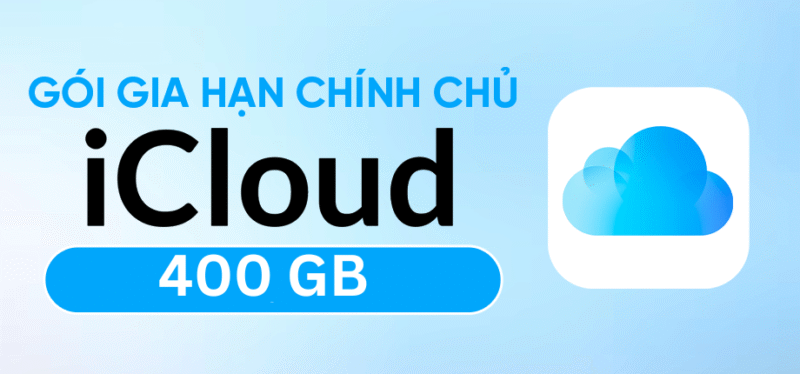 iCloud 400GB - Gói gia hạn chính chủ